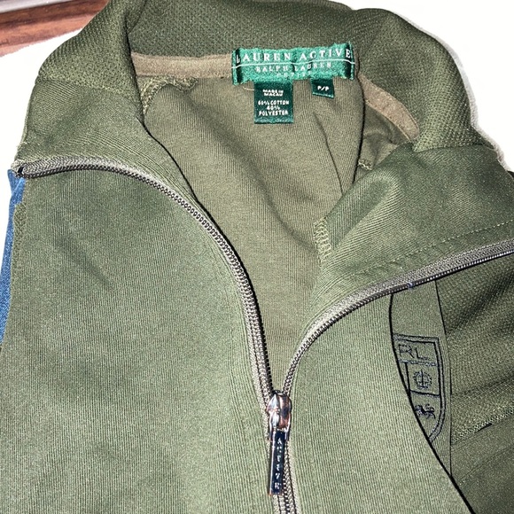 Ralph Lauren Lauren Active Green Zip Up Jacket - Picture 10 of 10